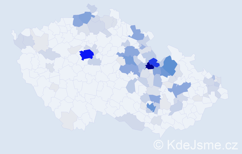 Příjmení: 'Maixner', počet výskytů 415 v celé ČR