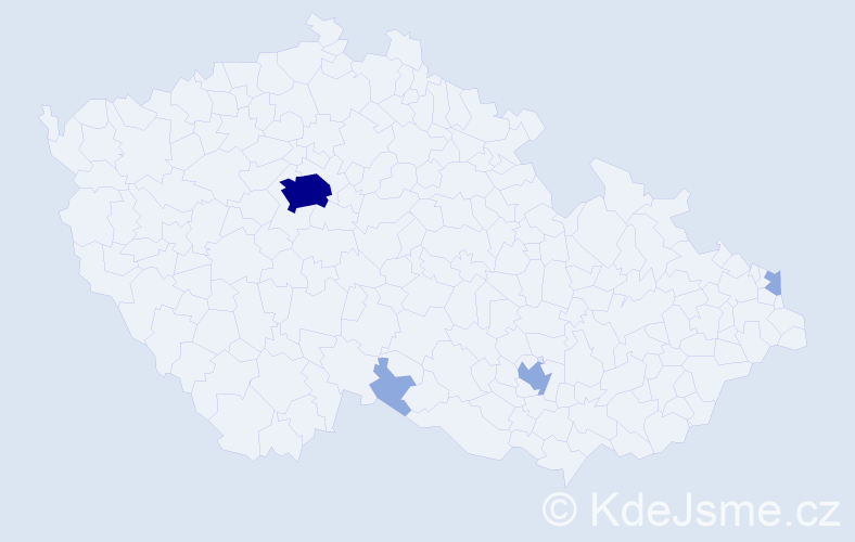 Příjmení: 'Smuk', počet výskytů 11 v celé ČR