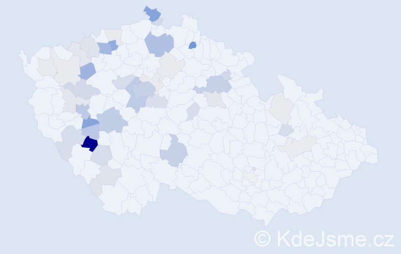 Příjmení: 'Voska', počet výskytů 147 v celé ČR