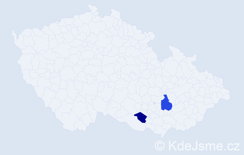 Příjmení: 'Zipfel', počet výskytů 5 v celé ČR