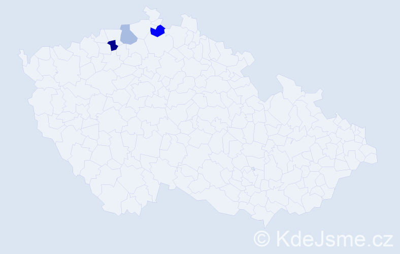 Příjmení: 'Siedeková', počet výskytů 8 v celé ČR