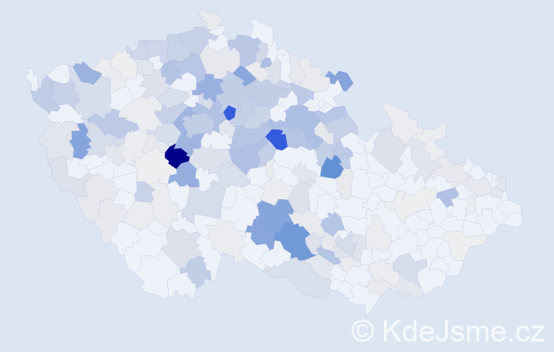 Příjmení: 'Rambousek', počet výskytů 840 v celé ČR