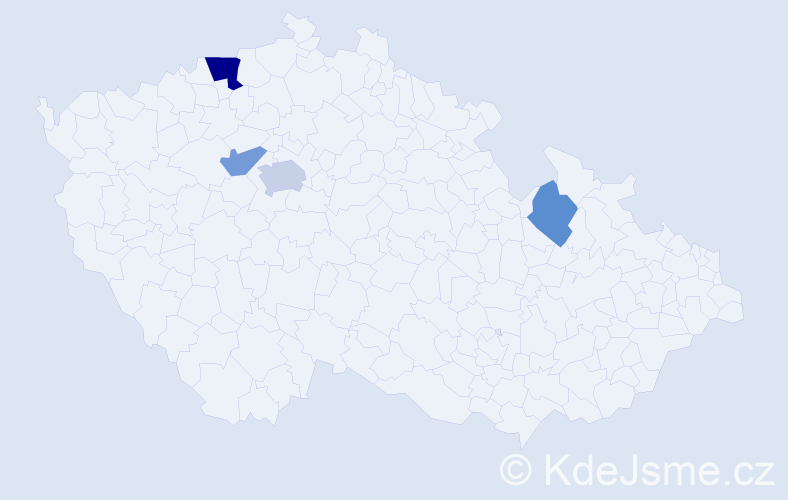 Příjmení: 'Kautzner', počet výskytů 7 v celé ČR