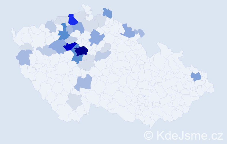 Příjmení: 'Pulchart', počet výskytů 137 v celé ČR
