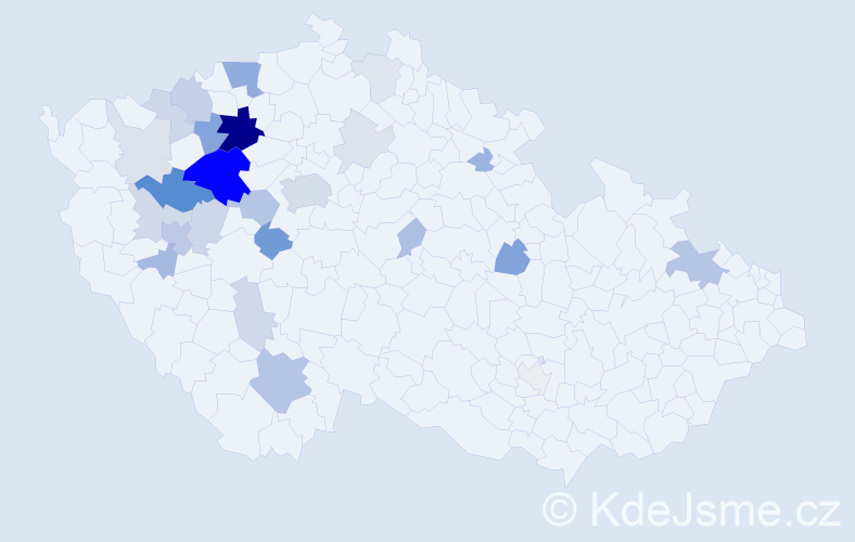 Příjmení: 'Sainer', počet výskytů 77 v celé ČR