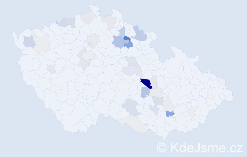 Příjmení: 'Drašar', počet výskytů 133 v celé ČR