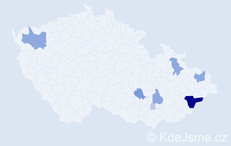 Příjmení: 'Randuch', počet výskytů 29 v celé ČR