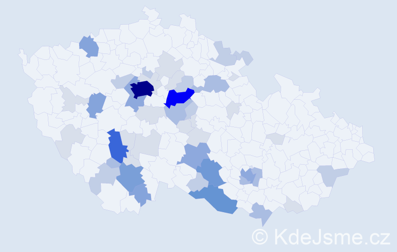 Příjmení: 'Husa', počet výskytů 146 v celé ČR