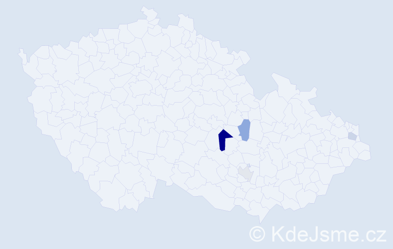 Příjmení: 'Vytešníková', počet výskytů 6 v celé ČR