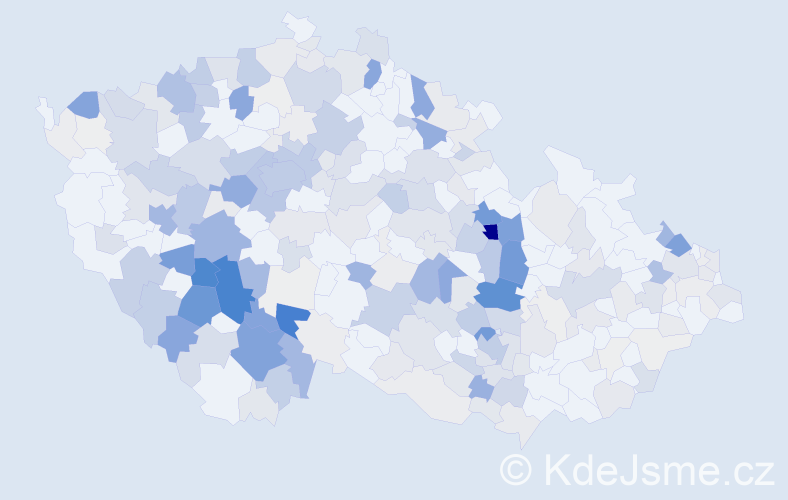 Příjmení: 'Řehoř', počet výskytů 1039 v celé ČR