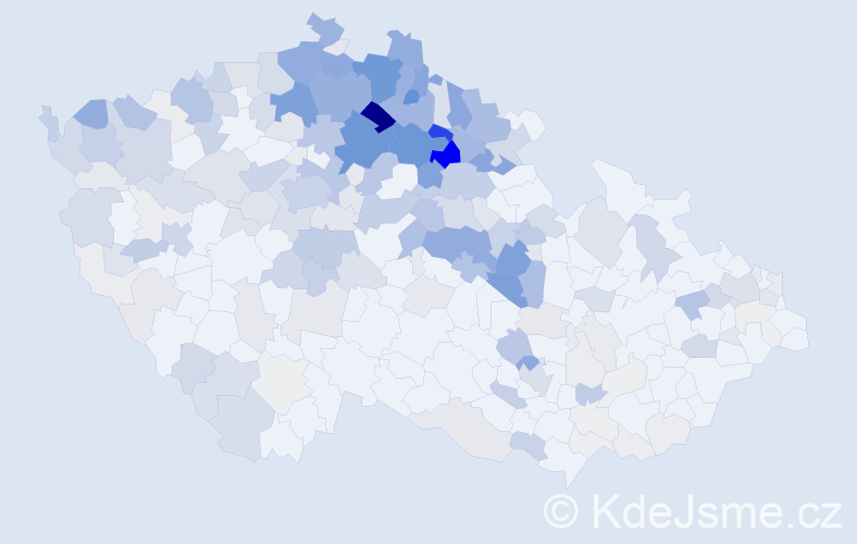 Příjmení: 'Vrabec', počet výskytů 1026 v celé ČR