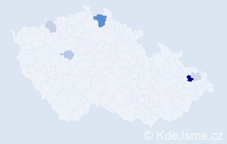 Příjmení: 'Ronec', počet výskytů 15 v celé ČR
