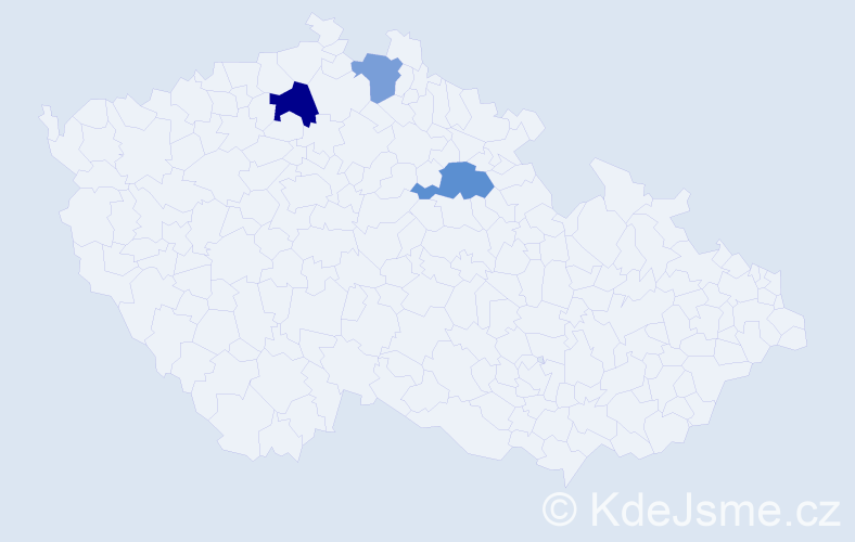 Příjmení: 'Dráhová', počet výskytů 9 v celé ČR