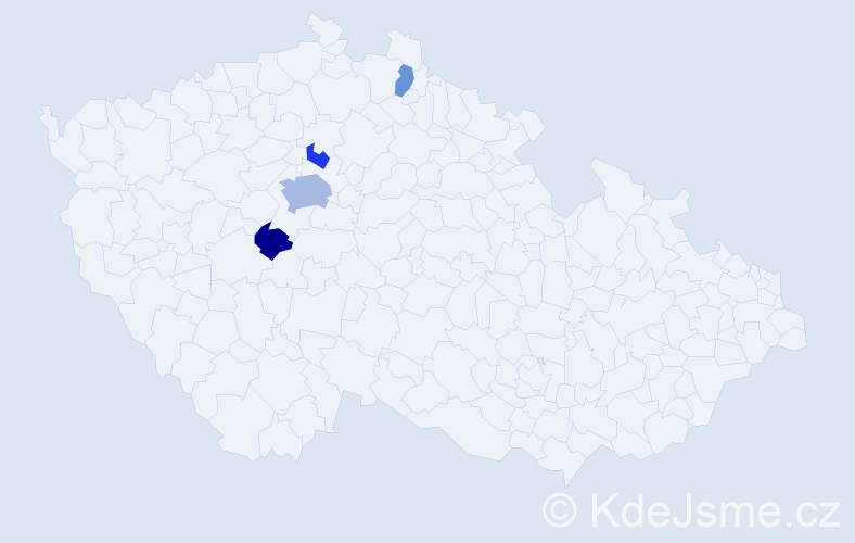 Příjmení: 'Ziebikerová', počet výskytů 8 v celé ČR