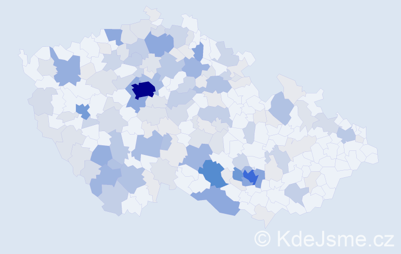 Příjmení: 'Carda', počet výskytů 498 v celé ČR