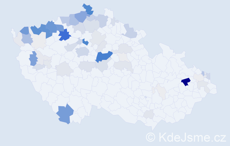 Příjmení: 'Surmaj', počet výskytů 339 v celé ČR