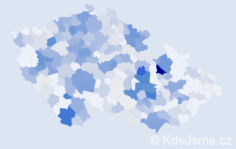 Příjmení: 'Švábová', počet výskytů 1295 v celé ČR