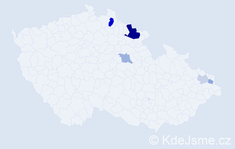 Příjmení: 'Pullmanová', počet výskytů 10 v celé ČR