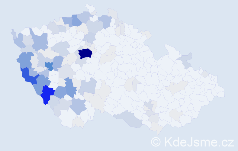 Příjmení: 'Šperlová', počet výskytů 517 v celé ČR