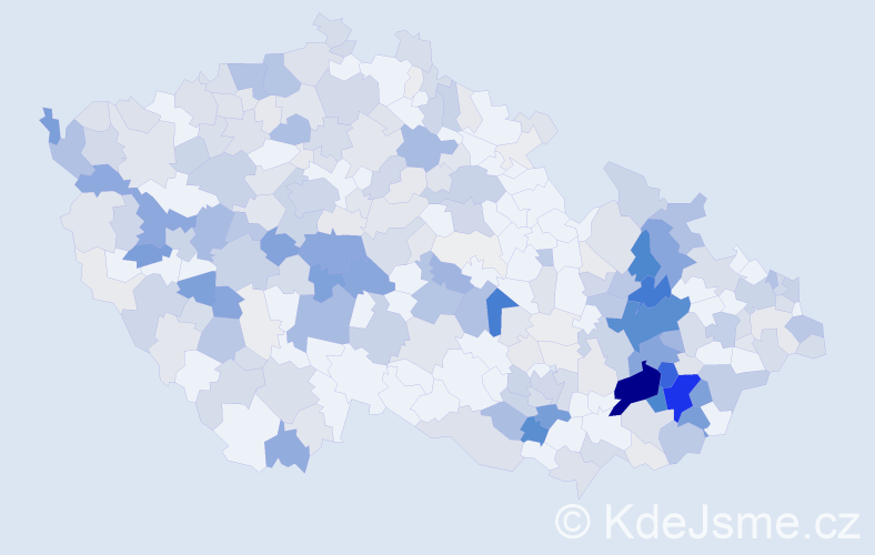 Příjmení: 'Šiška', počet výskytů 1197 v celé ČR