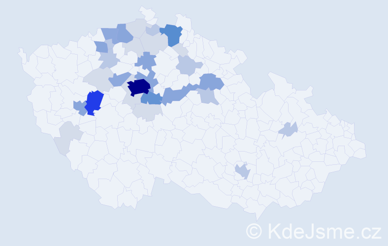 Příjmení: 'Krchovová', počet výskytů 101 v celé ČR