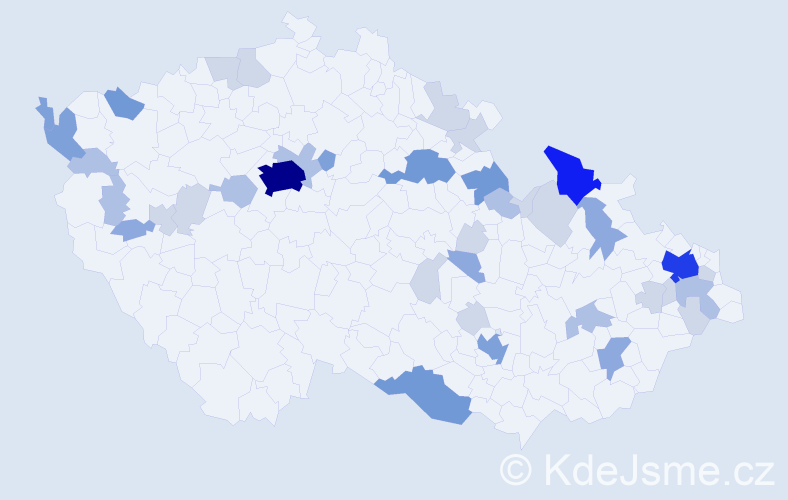 Příjmení: 'Franke', počet výskytů 113 v celé ČR