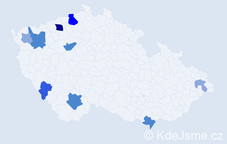 Příjmení: 'Lesko', počet výskytů 22 v celé ČR