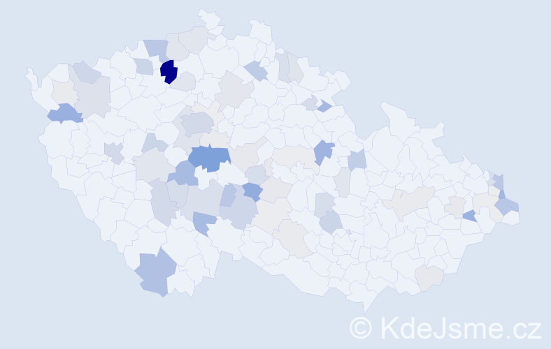 Příjmení: 'Harvan', počet výskytů 204 v celé ČR