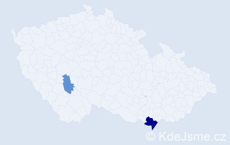 Příjmení: 'Melski', počet výskytů 14 v celé ČR