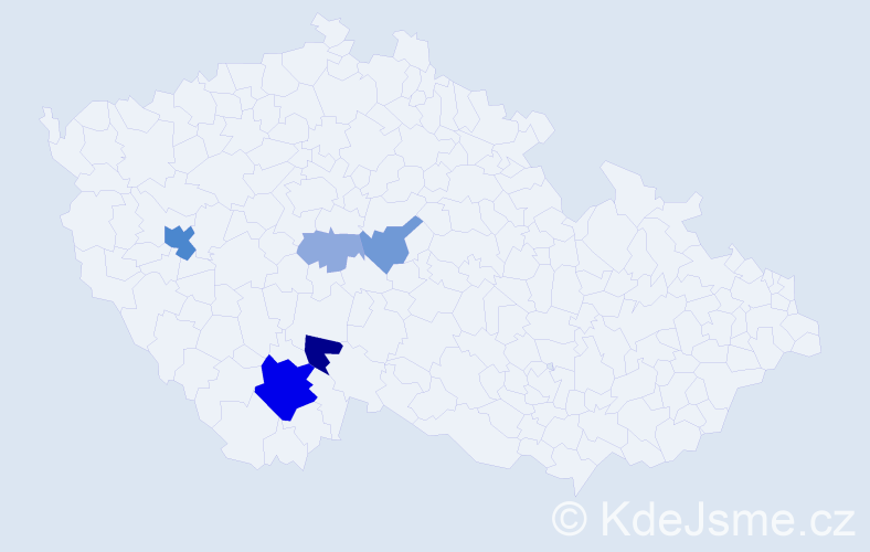 Příjmení: 'Lukucz', počet výskytů 17 v celé ČR