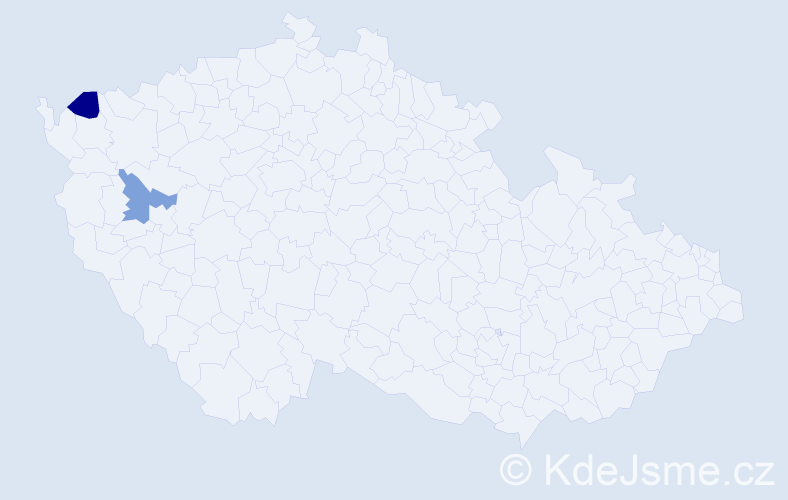 Příjmení: 'Breitfelderová', počet výskytů 2 v celé ČR