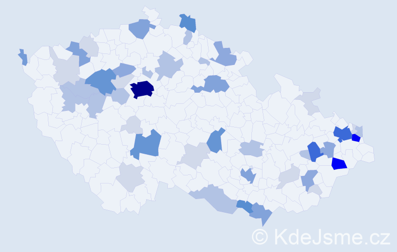 Příjmení: 'Porubská', počet výskytů 163 v celé ČR