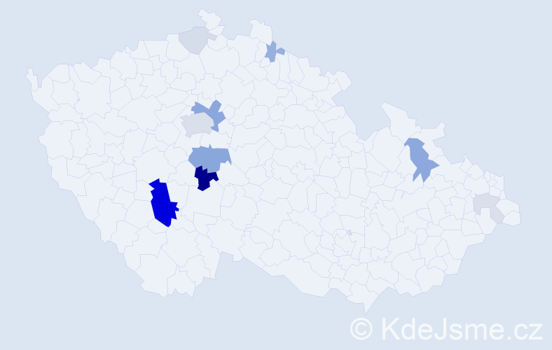 Příjmení: 'Berenda', počet výskytů 34 v celé ČR