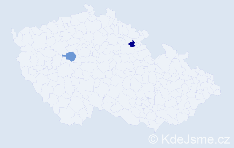 Příjmení: 'Ene', počet výskytů 6 v celé ČR