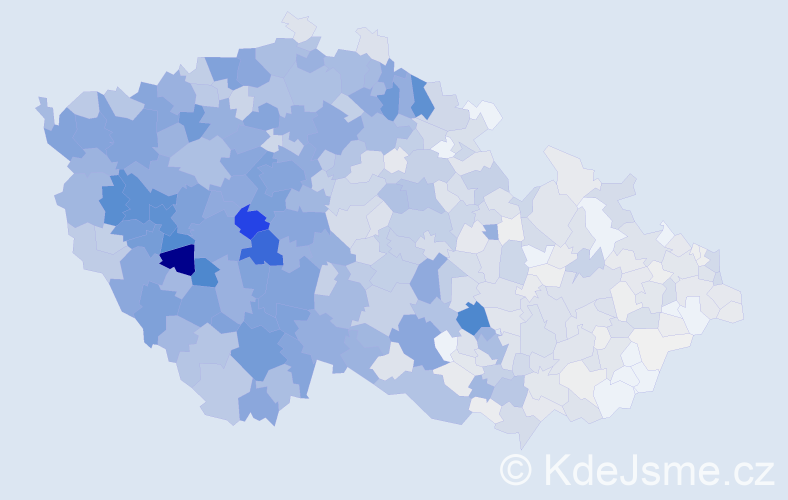 Příjmení: 'Mašková', počet výskytů 5703 v celé ČR