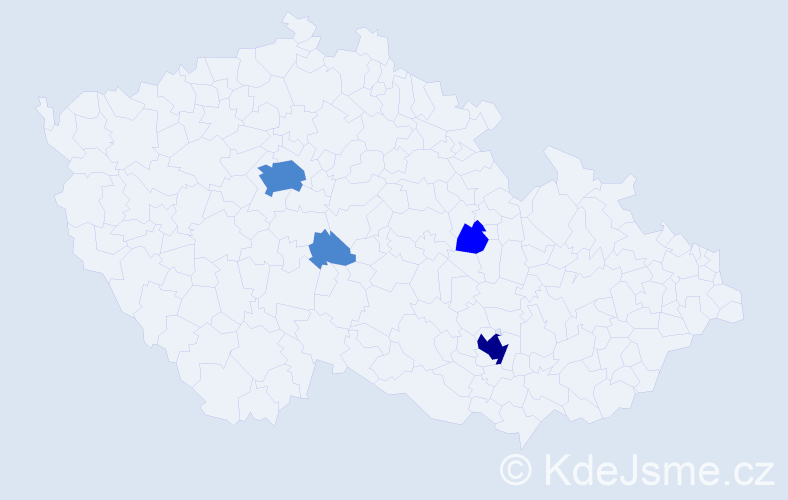 Příjmení: 'Lutsa', počet výskytů 7 v celé ČR