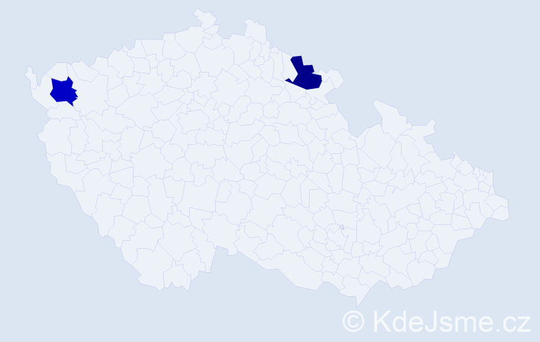 Příjmení: 'Trenčianska', počet výskytů 2 v celé ČR