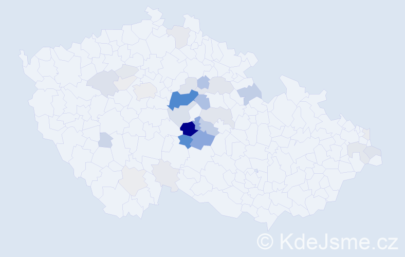 Příjmení: 'Chlád', počet výskytů 105 v celé ČR