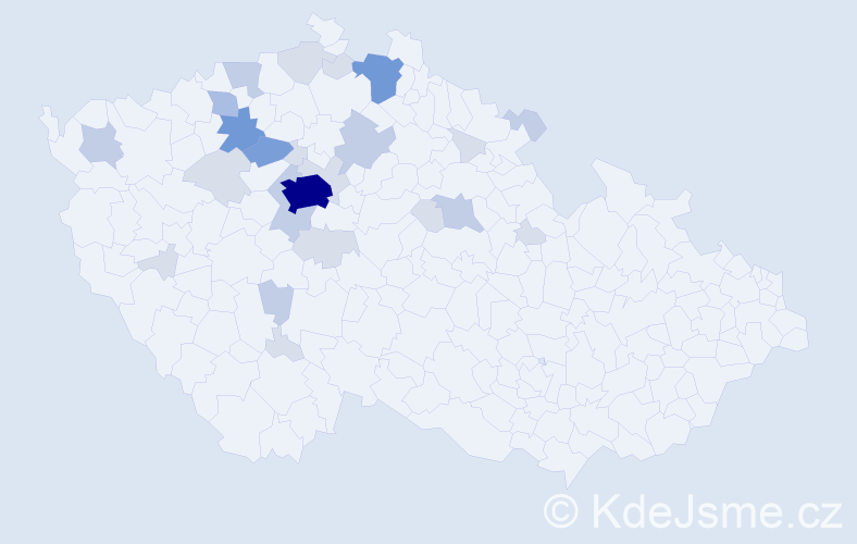 Příjmení: 'Chotěborská', počet výskytů 69 v celé ČR