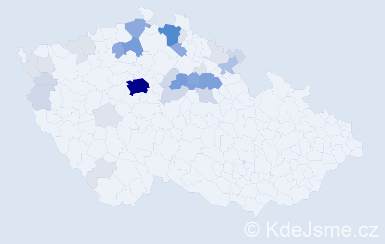Příjmení: 'Futera', počet výskytů 121 v celé ČR
