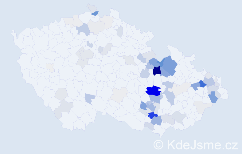Příjmení: 'Fabiánek', počet výskytů 273 v celé ČR