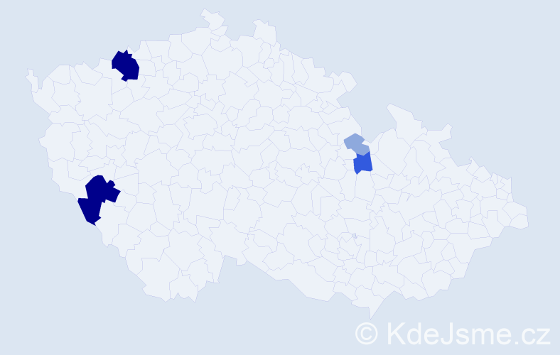 Příjmení: 'Grosskopf', počet výskytů 14 v celé ČR