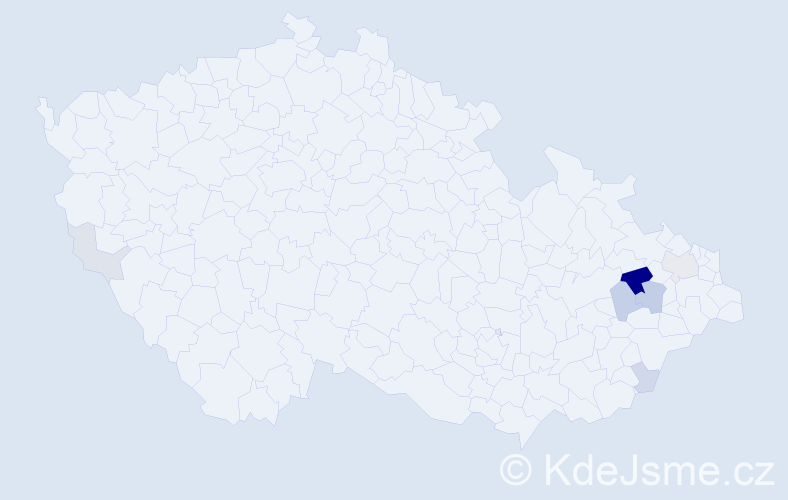 Příjmení: 'Ballerová', počet výskytů 20 v celé ČR