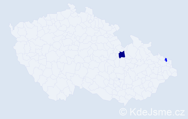 Příjmení: 'Obtulowiczová', počet výskytů 2 v celé ČR