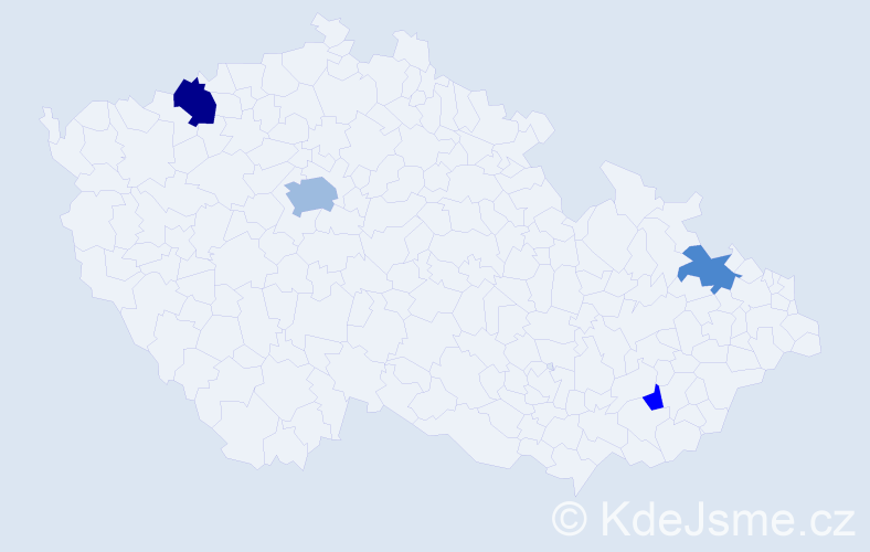 Příjmení: 'Vulgan', počet výskytů 10 v celé ČR
