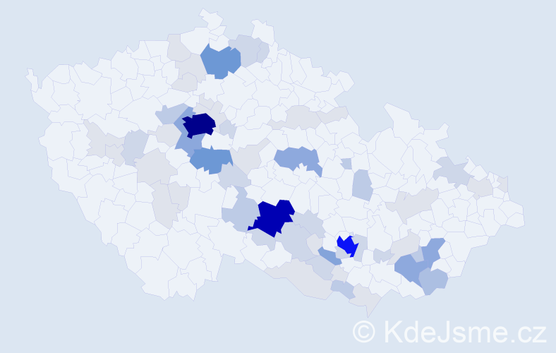 Příjmení: 'Bumbálková', počet výskytů 194 v celé ČR