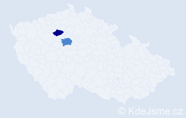 Příjmení: 'Simik', počet výskytů 4 v celé ČR