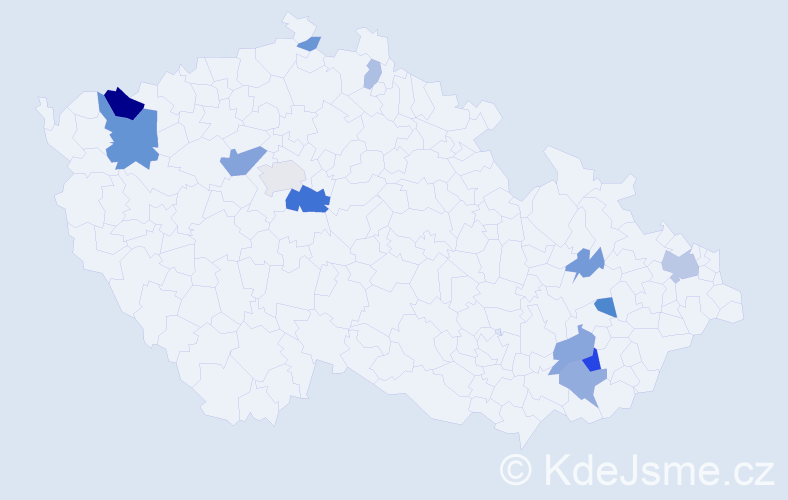 Příjmení: 'Papánek', počet výskytů 31 v celé ČR