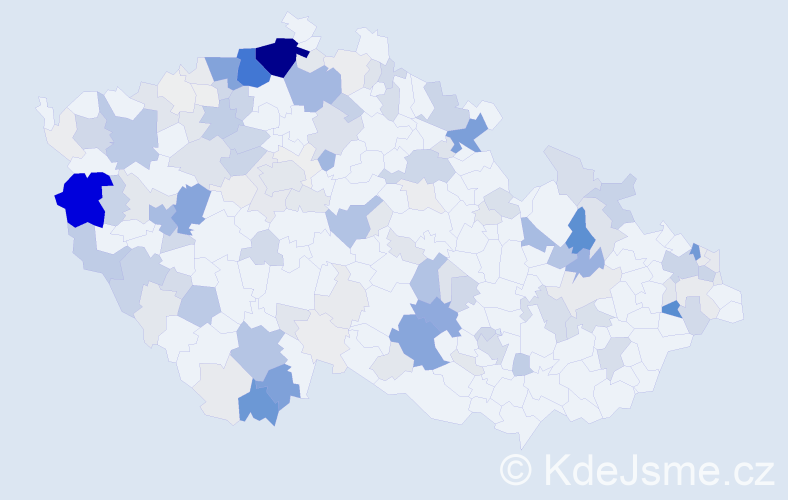 Příjmení: 'Janová', počet výskytů 742 v celé ČR