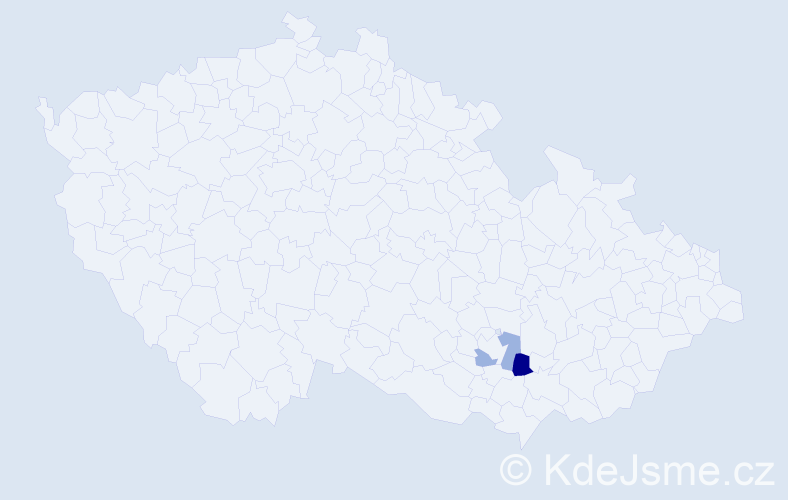 Příjmení: 'Letecká', počet výskytů 3 v celé ČR